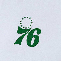 Philadelphia 76ers Antigua Women's St. Patrick's Day Intent Quarter-Zip Top White
