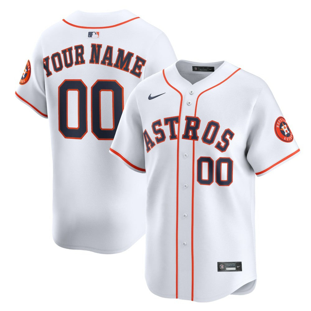 Houston Astros Nike Home Limited Custom Jersey - White - Nike Online