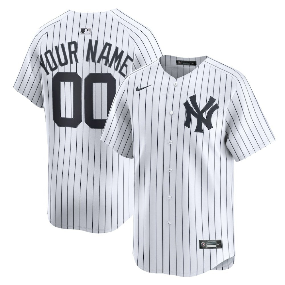 New York Yankees Nike Home Limited Custom Jersey - White - Nike Discount