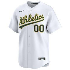 Athletics Nike Home Limited Custom Jersey - White - Nike Discount