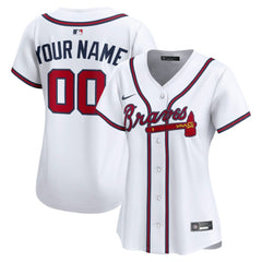 Atlanta Braves Nike Women's Home Limited Custom Jersey - White - Nike Discount