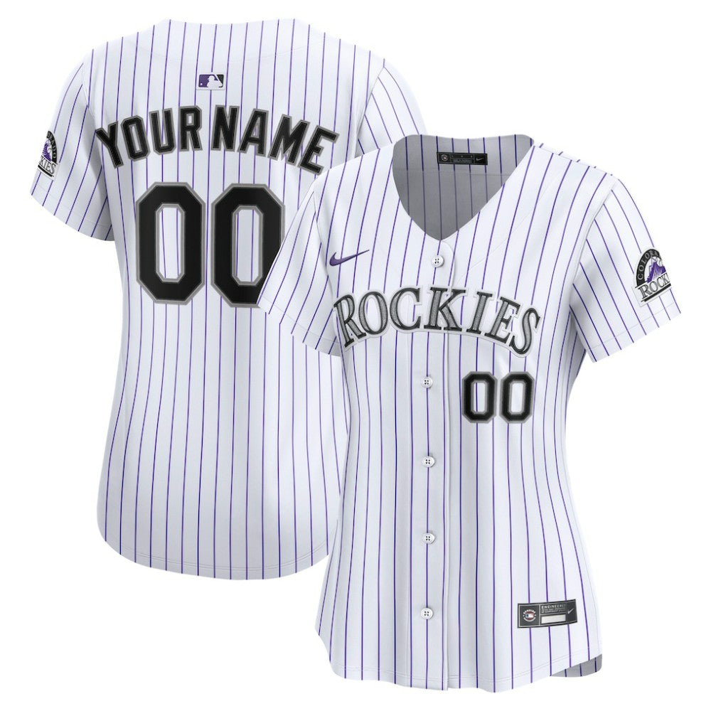 Colorado Rockies Nike Women's Home Limited Custom Jersey - White - Nike Sale