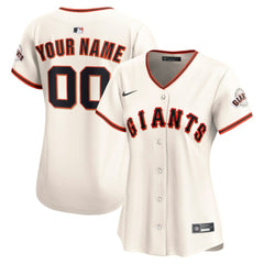 San Francisco Giants Nike Women's Home Limited Custom Jersey - Cream - Nike Sale