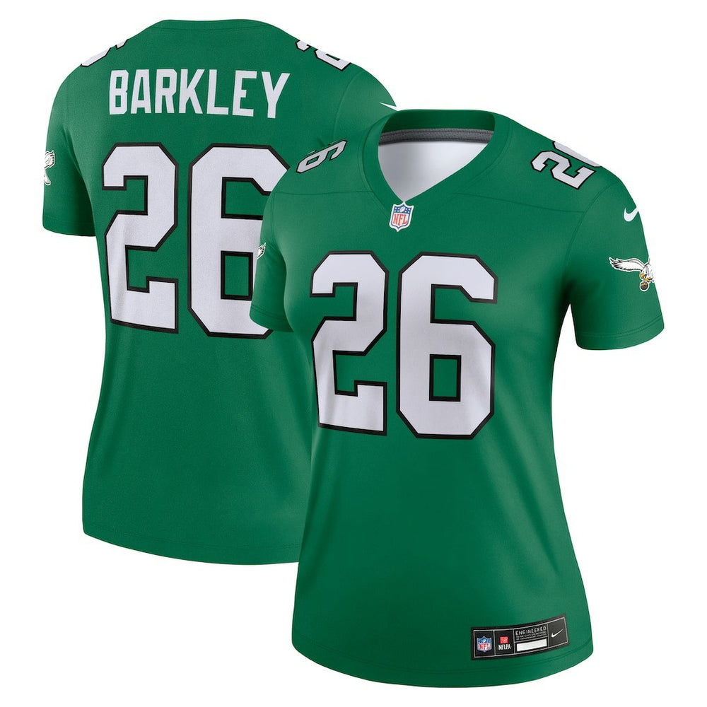 Nike Saquon Barkley Philadelphia Eagles Women's Legend Player Performance Top Kelly Green