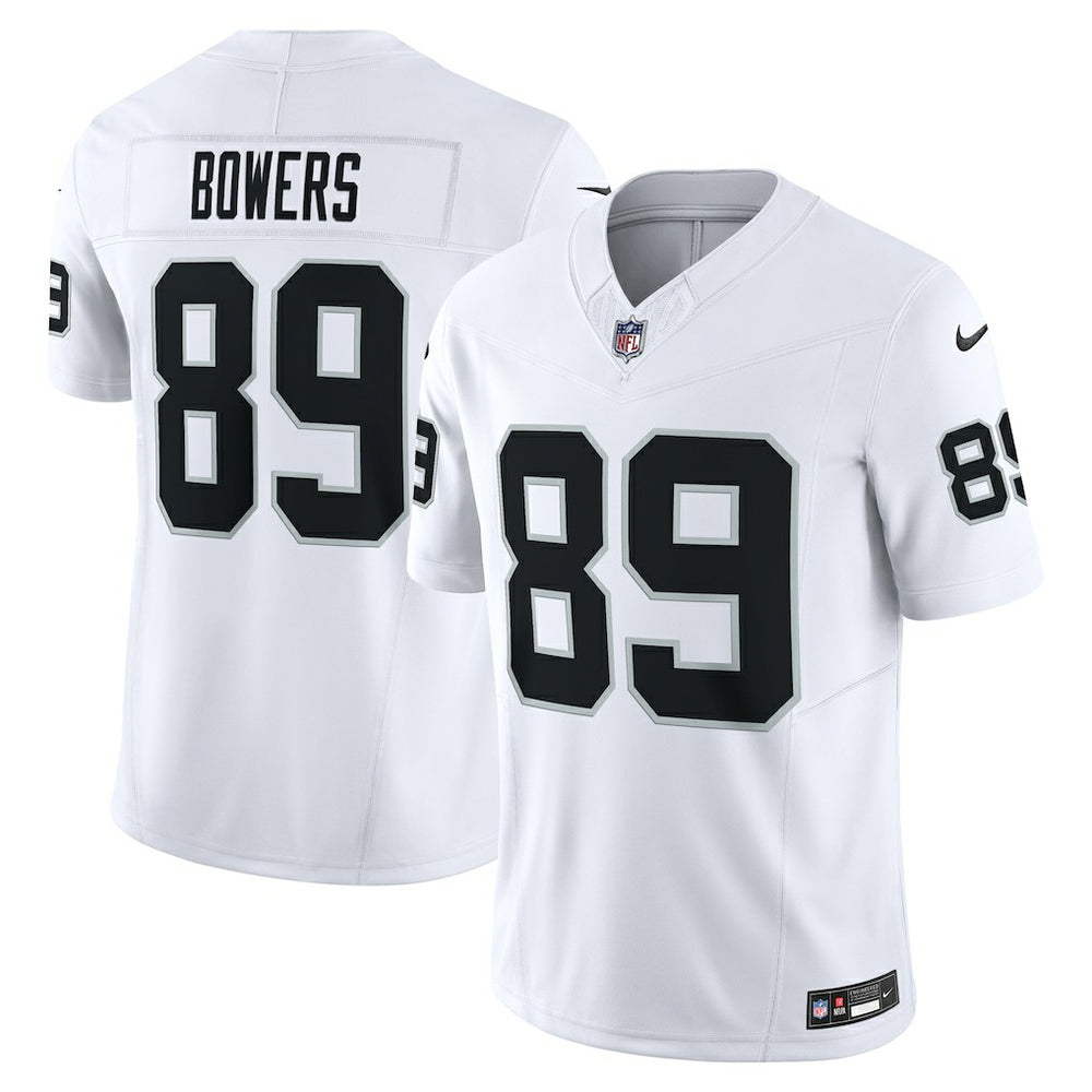 Nike Brock Bowers Las Vegas Raiders Vapor F.U.S.E. Limited Jersey White