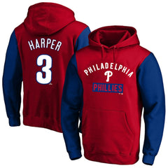 Bryce Harper Philadelphia Phillies Profile Big & Tall Name & Number Fleece Pullover Hoodie - Red - MLB on Sale