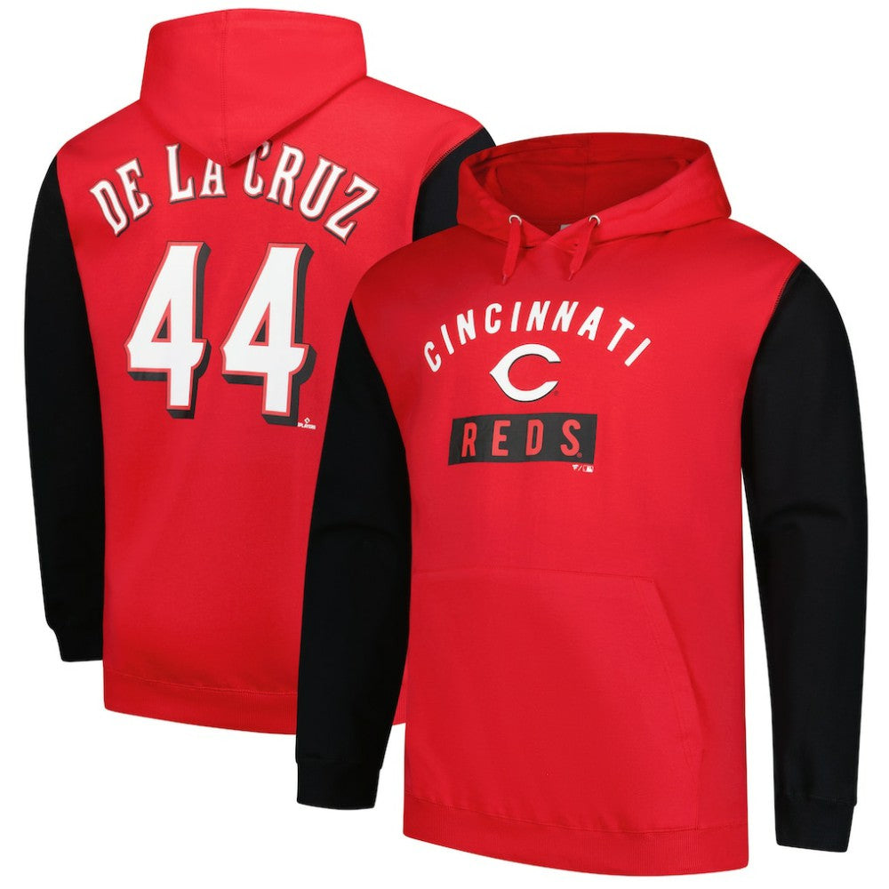 Elly De La Cruz Cincinnati Reds Profile Big & Tall Fleece Pullover Hoodie - Red - MLB Sale