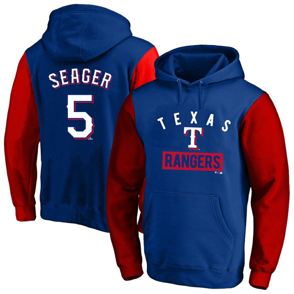 Corey Seager Texas Rangers Profile Big & Tall Name & Number Fleece Pullover Hoodie - Royal - MLB Lifestyle