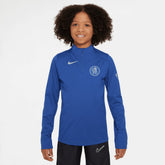 Chelsea Youth 2025/26 Strike Drill Quarter-Zip Dri-FIT Long Sleeve Top Blue - Nike sale