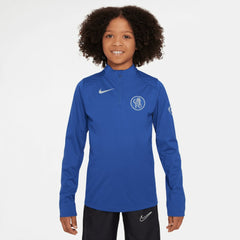 Chelsea Youth 2025/26 Strike Drill Quarter-Zip Dri-FIT Long Sleeve Top Blue - Nike sale