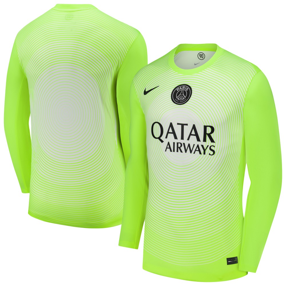 Paris Saint-Germain 2025/26 Third Goalkeeper Replica Long Sleeve Jersey Neon Green - Nike Discount