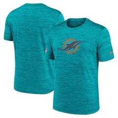 Nike Miami Dolphins 2025 Rivalries Collection Sideline Velocity Dri-FIT T-Shirt Turbo Green