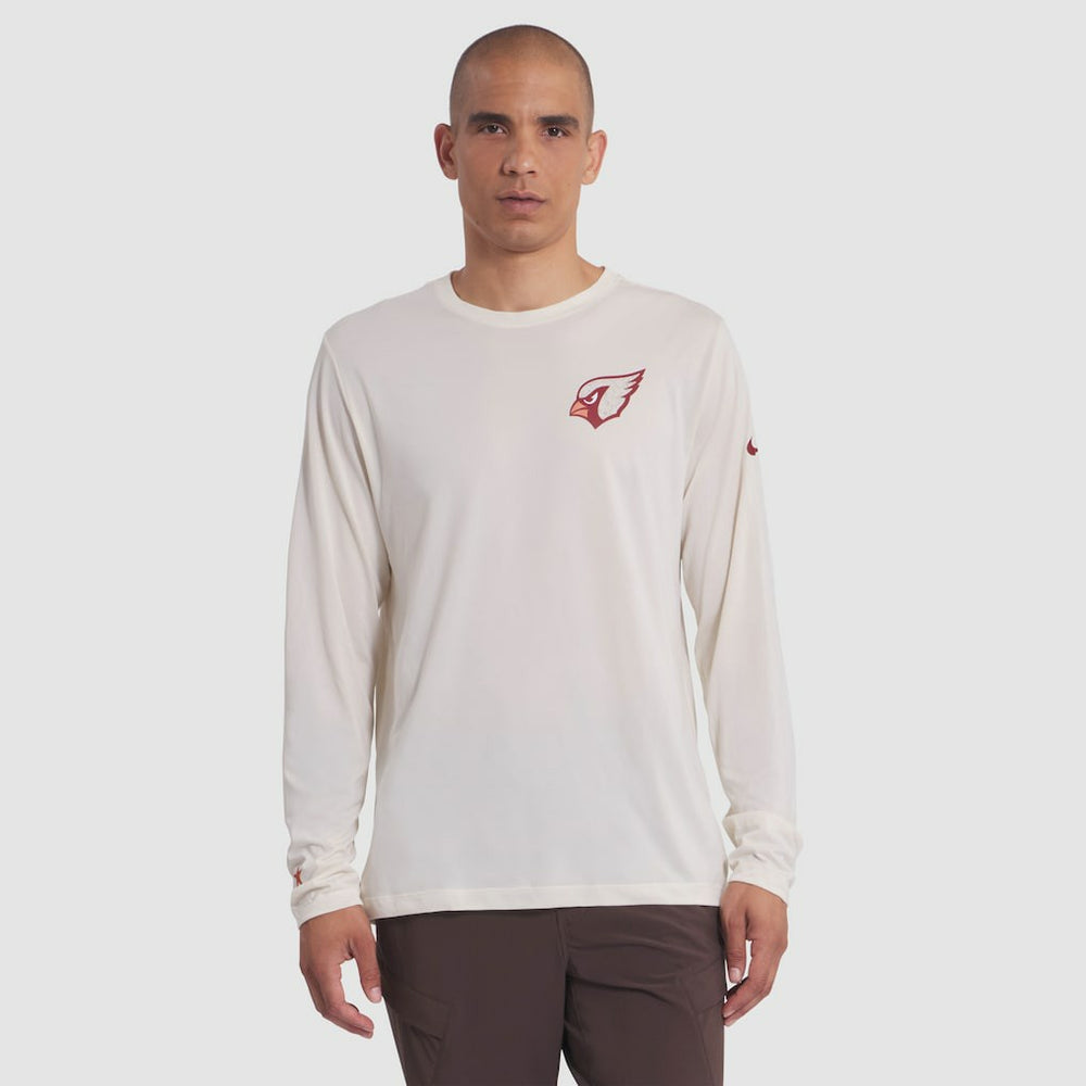 Nike Arizona Cardinals 2025 Rivalries Collection Sideline Legend Dri-FIT Long Sleeve T-Shirt Natural