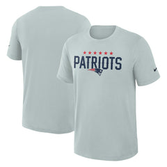 Nike New England Patriots 2025 Rivalries Collection Slub Dri-FIT T-Shirt Silver