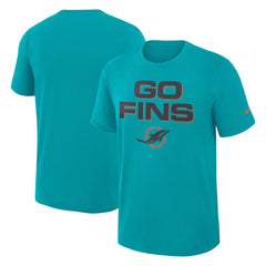 Nike Miami Dolphins 2025 Rivalries Collection Slub Dri-FIT T-Shirt Turbo Green
