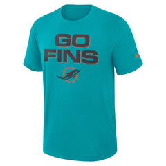 Nike Miami Dolphins 2025 Rivalries Collection Slub Dri-FIT T-Shirt Turbo Green