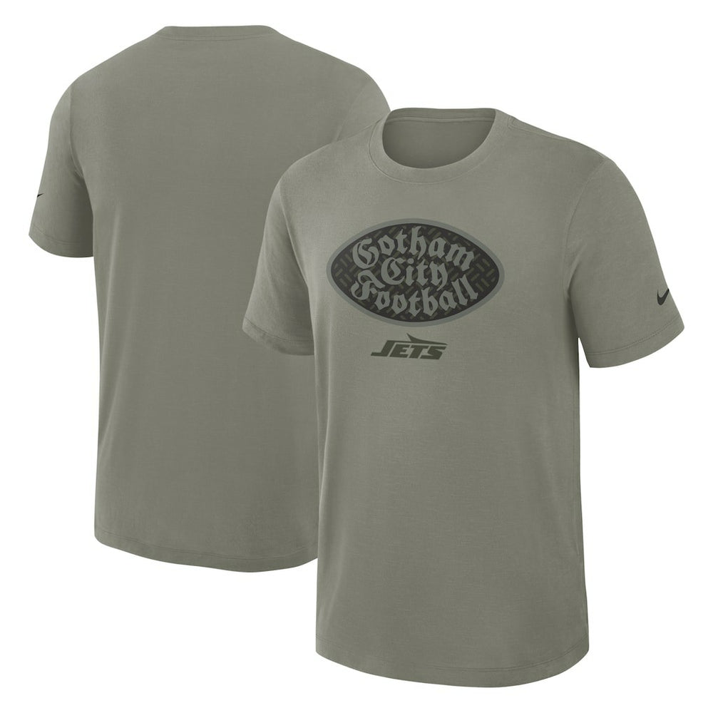 Nike New York Jets 2025 Rivalries Collection Slub Dri-FIT T-Shirt Dark Stucco
