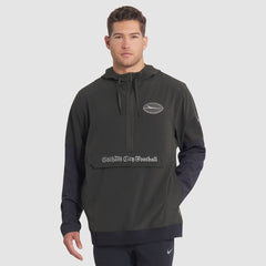 Nike New York Jets 2025 Rivalries Collection Sideline Anorak Half-Zip Hoodie Jacket Gotham Green