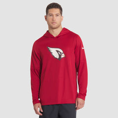 Nike Arizona Cardinals 2025 Rivalries Collection Sideline Dri-FIT Long Sleeve Hoodie T-Shirt Red