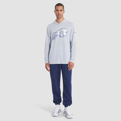 Nike Buffalo Bills 2025 Rivalries Collection Sideline Dri-FIT Long Sleeve Hoodie T-Shirt Silver