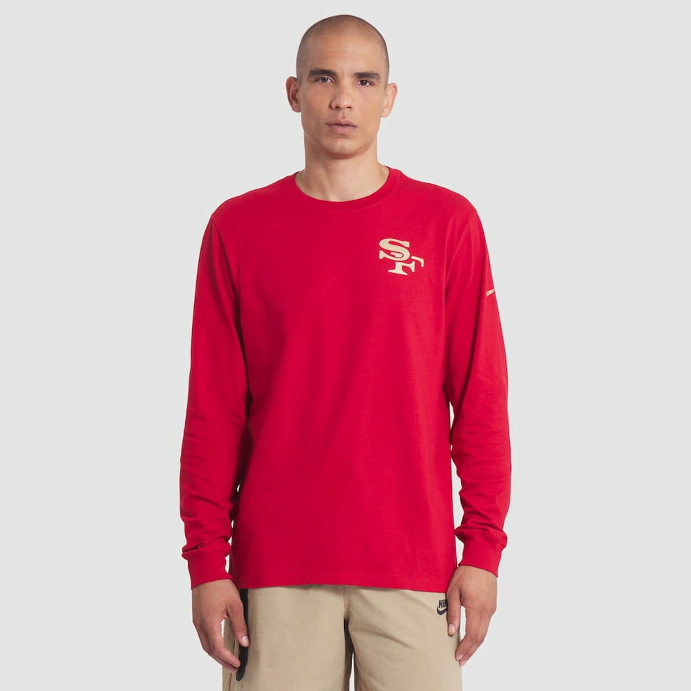Nike San Francisco 49ers 2025 Rivalries Collection Essential Long Sleeve T-Shirt Scarlet