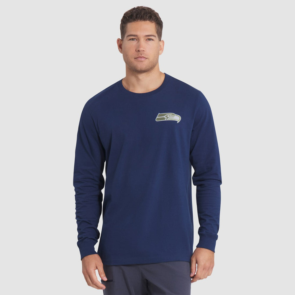 Nike Seattle Seahawks 2025 Rivalries Collection Essential Long Sleeve T-Shirt College Navy