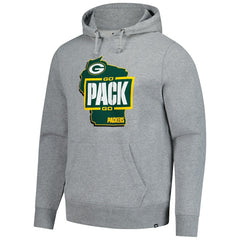 47 brand Green Bay Packers '47 Regional Headline Pullover Hoodie Gray