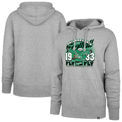 47 brand Philadelphia Eagles '47 Regional Headline Pullover Hoodie Gray