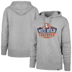 47 brand Denver Broncos '47 Headline Pullover Hoodie Gray