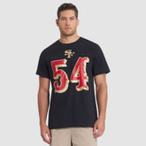 Nike Fred Warner San Francisco 49ers 2025 Rivalries Collection Player Name & Number T-Shirt Black