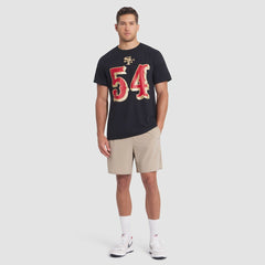 Nike Fred Warner San Francisco 49ers 2025 Rivalries Collection Player Name & Number T-Shirt Black