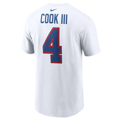 Nike James Cook III Buffalo Bills Player Name & Number T-Shirt White