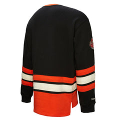 Philadelphia Flyers Heritage Lace-Up Pullover Sweatshirt - Black - NHL 202660279