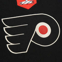 Philadelphia Flyers Heritage Lace-Up Pullover Sweatshirt - Black - NHL 202660279
