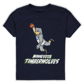 Minnesota Timberwolves Stadium Essentials Youth Mascot Air T-Shirt Navy