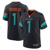 Nike Tua Tagovailoa Miami Dolphins 2025 Rivalries Collection Game Jersey Pitch Blue