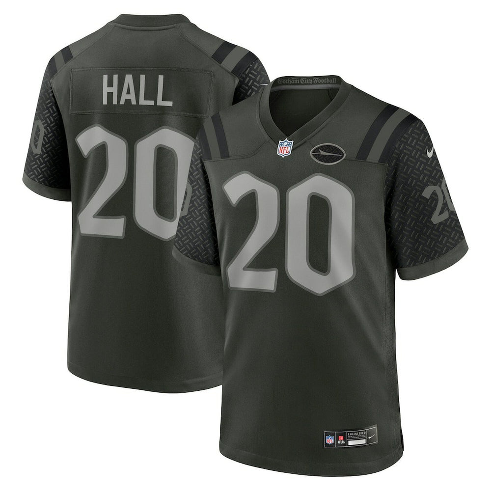 Nike Breece Hall New York Jets 2025 Rivalries Collection Game Jersey Gotham Green