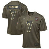 Nike C.J. Stroud Houston Texans Youth 2025 Salute to Service Game Jersey Olive