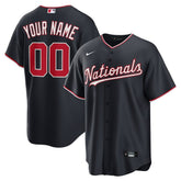 Washington Nationals Nike Alternate Custom Replica Jersey - Navy - Nike on Sale