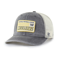 47 brand Washington Commanders '47 Canteen Relaxed Trucker Adjustable Hat Charcoal