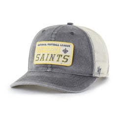 47 brand New Orleans Saints '47 Canteen Relaxed Trucker Adjustable Hat Charcoal