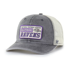 47 brand Baltimore Ravens '47 Canteen Relaxed Trucker Adjustable Hat Charcoal