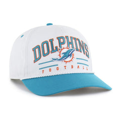 47 brand Miami Dolphins '47 Roscoe Two-Toned Hitch Adjustable Hat White/Aqua