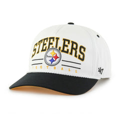 47 brand Pittsburgh Steelers '47 Roscoe Two-Toned Hitch Adjustable Hat White/Black