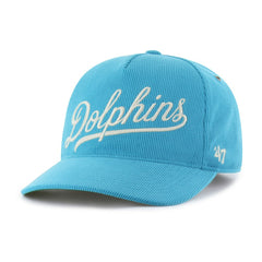 47 brand Miami Dolphins '47 Golden Age Corduroy Hitch Adjustable Hat Aqua