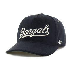 47 brand Cincinnati Bengals '47 Golden Age Corduroy Hitch Adjustable Hat Black