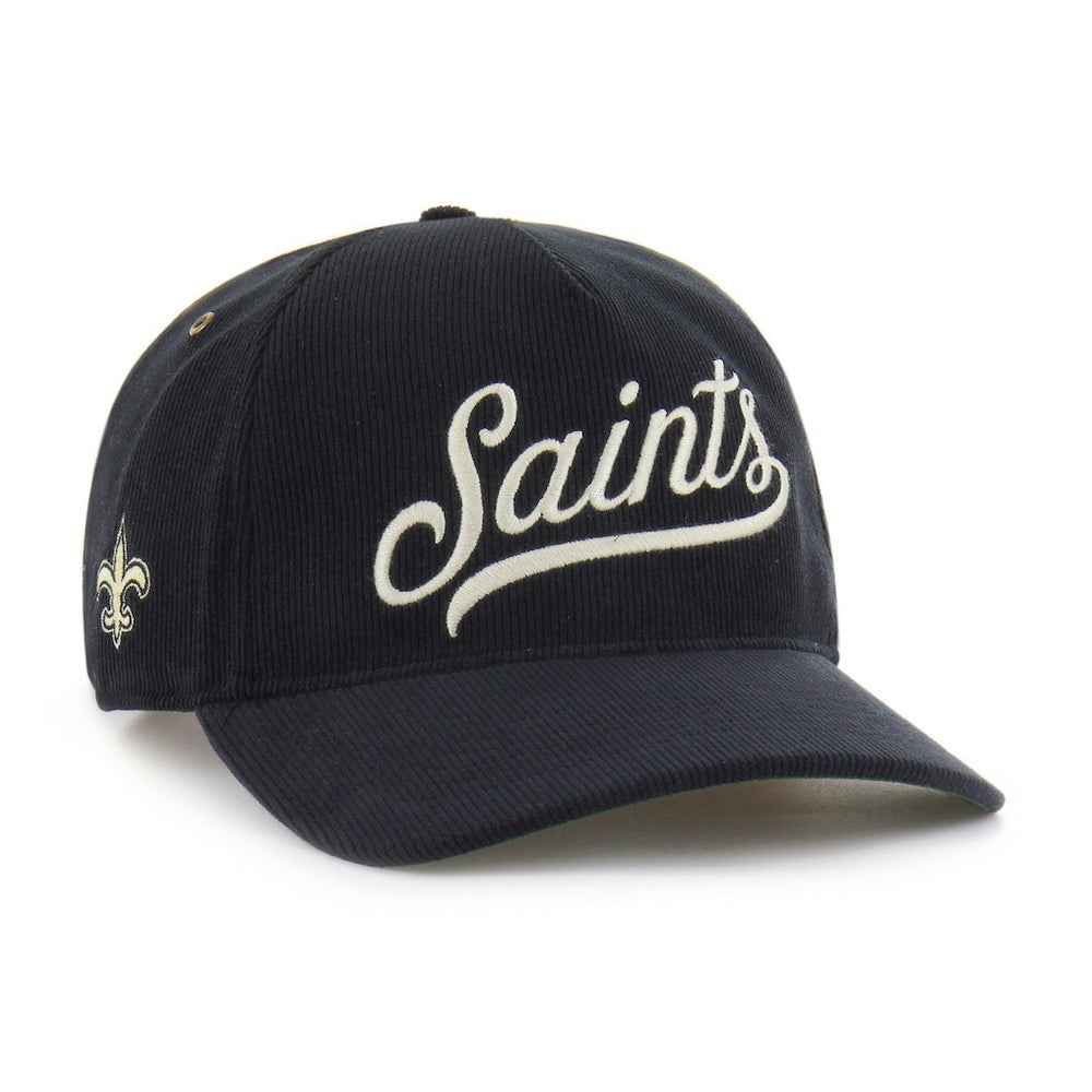 47 brand New Orleans Saints '47 Golden Age Corduroy Hitch Adjustable Hat Black