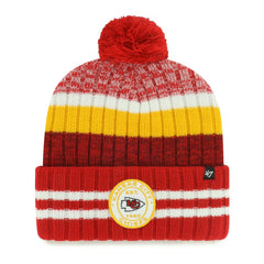 47 brand Kansas City Chiefs '47 Quiver Cuffed Knit Hat with Pom