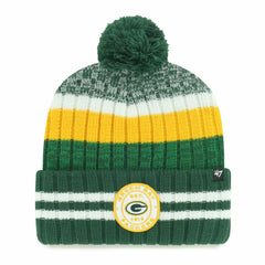 47 brand Green Bay Packers '47 Quiver Cuffed Knit Hat with Pom