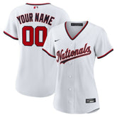 Washington Nationals Nike Women's Home Custom Replica 2.0 Jersey - White - Nike Discount